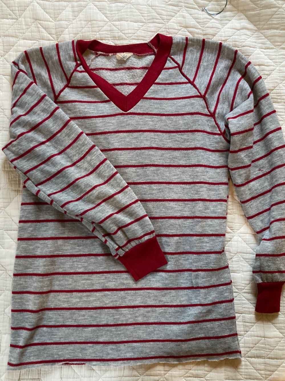 Vintage grey striped sweater